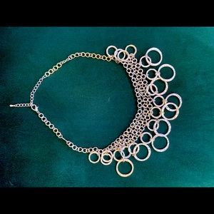 Silver cage necklace